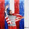 4 Pack 3.2Ft x 6.6Ft Independence Day Fringe Curtain Backdrop, Red Blue White Metallic Tinsel Foil Fringe Streamers Curtains Background for Photo Booth Birthday Wedding Carnival Party Decorations